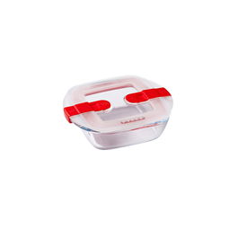 Hermético Cuadrado Boro Cook&Heat Pyrex® 15x12x4 cm - 0,35 L