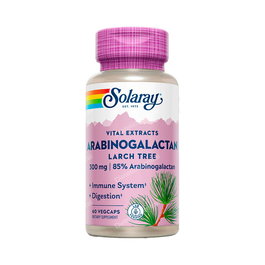 SOLARAY Arabinogalactano (Ag Immunoenhacer) 60 Cápsulas - Soporte Inmunológico Vegano