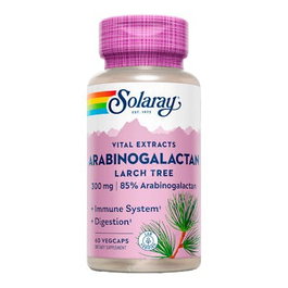 SOLARAY Arabinogalactano (Ag Immunoenhacer) 60 Cápsulas - Soporte Inmunológico Vegano
