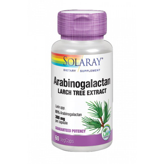 Solaray Arabinogalactano Extracto de Alerce 300 mg 60 Cápsulas Solaray Arabinogalactano Extracto de Alerce 300 mg 60 Cápsulas