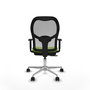 PIQUERAS Y CRESPO Silla de oficina Jorquera Sincro/Traslack Pistacho y Gris