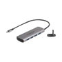 DeLOCK 64293 Hub USB con 4 puertos USB 3.2 Gen 2 Type-A y conexión USB Type-C Gris