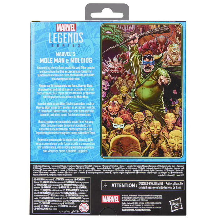 Hasbro Marvel Legends Series Fantastic Four: Pack de 3 figuras de Mole Man y Moloids