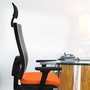 PIQUERAS Y CRESPO Silla de oficina Horna Verde oliva y Gris