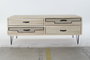 DKD Home Decor Mueble TV Morefond Indus Loft Natural Negro 115 x 43 x 61 cm