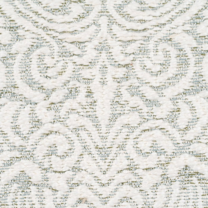 Cojín Blanco-Verde Algodón Decoración 45 X 45 cm (Set de 2)