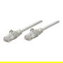 Intellinet Cable de Red Patch RJ45 U/UTP Cat6 0.5m Gris con Hebelschutz, Certificado EIA/TIA, Conector Chapado en Oro, CCA 24AWG