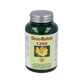 ROBIS Ona Robis Perlas de Aceite de Onagra 1200 mg con Vitamina E - Complemento Alimenticio para Piel y Equilibrio Hormonal, 130 Perlas