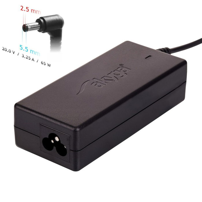AKYGA Alimentador para Portátiles 65W 20V 3,25A AKYGA Alimentador para Portátiles 65W 20V 3,25A
