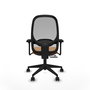 PIQUERAS Y CRESPO Silla de oficina Cilanco con mecanismo Sincro/Traslack, Naranja y Gris