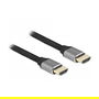 DELOCK Cable HDMI Ultra High Speed 48 Gbps 8K 60Hz Gris 3m Certificado