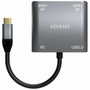 AISENS Hub Adaptador USB-C a Dual HDMI 4K, USB 2.0 y USB-C PD 60W, Gris