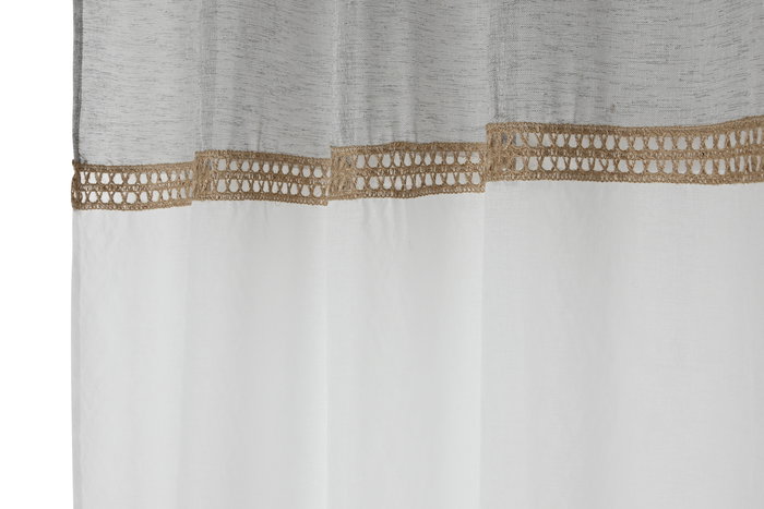 DKD Home Decor Cortina Shabby Bicolor 260 x 140 cm (2 Unidades) DKD Home Decor Cortina Shabby Bicolor 260 x 140 cm (2 Unidades)