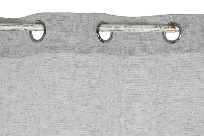DKD Home Decor Cortina Bicolor de Poliéster 140x260 cm con 8 Anillas