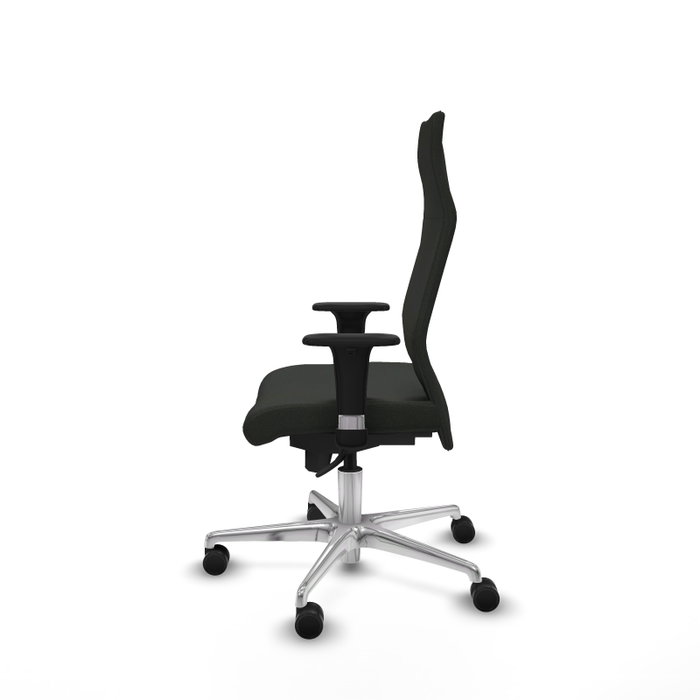 PIQUERAS Y CRESPO Sillón Albacete Negro con Mecanismo Sincro y Base de Aluminio PIQUERAS Y CRESPO Sillón Albacete Negro con Mecanismo Sincro y Base de Aluminio