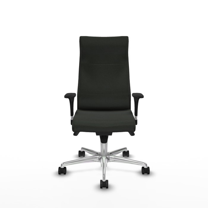 PIQUERAS Y CRESPO Sillón Albacete Negro con Mecanismo Sincro y Base de Aluminio PIQUERAS Y CRESPO Sillón Albacete Negro con Mecanismo Sincro y Base de Aluminio