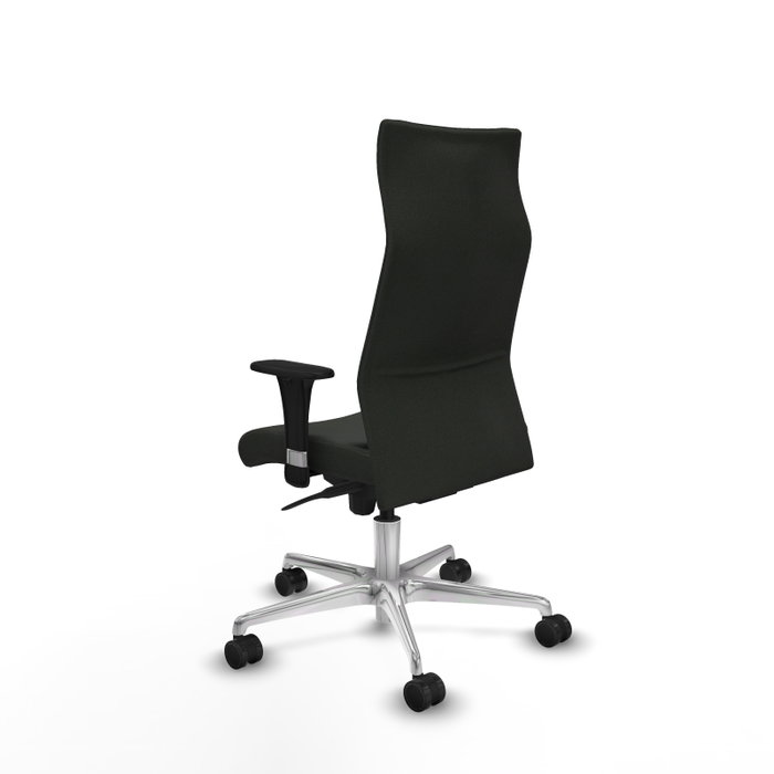 PIQUERAS Y CRESPO Sillón Albacete Negro con Mecanismo Sincro y Base de Aluminio PIQUERAS Y CRESPO Sillón Albacete Negro con Mecanismo Sincro y Base de Aluminio