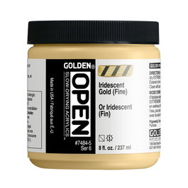 Golden OPEN Colores Acrílicos Iridiscente Oro (Fino) 237 ml