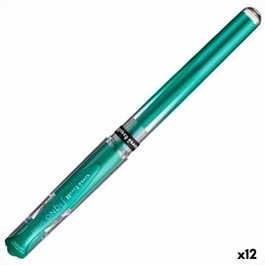 Uni-Ball Rollerball Signo Broad UM-153 1.0mm Verde Metálico (Set de 12)