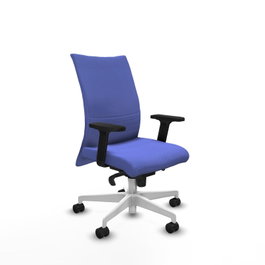 PIQUERAS Y CRESPO Silla Albacete Confidente Azul Claro con Mecanismo Sincro