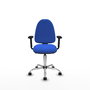 PIQUERAS Y CRESPO Silla de oficina Aýna Azul con mecanismo Asincro