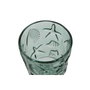 DKD Home Decor Set de 6 Copas de Cristal con Relieve Turquesa de 345 ml