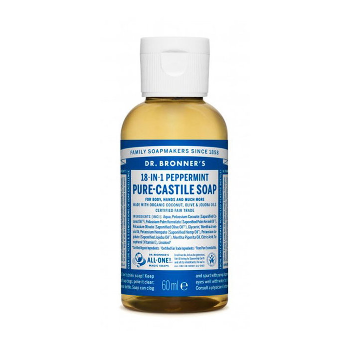 Dr. Bronner's Jabón Líquido Menta 60 ml Dr. Bronner's Jabón Líquido Menta 60 ml