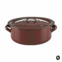 Quid Cacerola de Acero Esmaltado Clasico Esmalte 22 cm - 3,5 L - Marrón