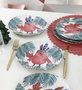Hermia ST025006F021AD05J000ACO100 Juego de Platos de Postre de Cerámica (6 Piezas) Apto Microondas Congelador Lavavajillas 25 cm