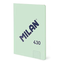 Milan Cuaderno A6 Colección 430 Verde 48 Hojas Cuadriculadas
