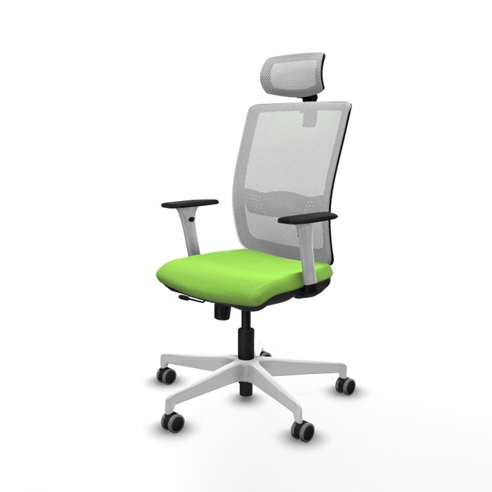 PIQUERAS Y CRESPO Silla de oficina Haches color Pistacho y Blanco PIQUERAS Y CRESPO Silla de oficina Haches color Pistacho y Blanco