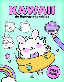 LIBSA Kawaii de Figuras Adorables (Diseña y Colorea)