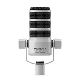 Rode Podmic USB White Micrófono Dinámico USB-C y XLR Broadcast Calidad Profesional Color Blanco