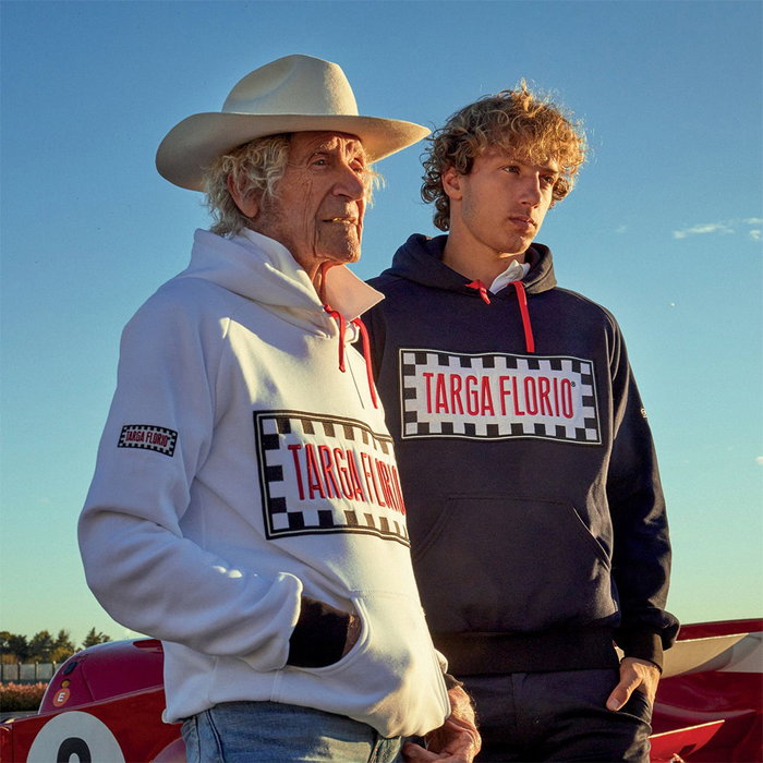 Sparco Sudadera con Capucha Targa Florio Blanco L