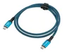 Lanberg Cable USB4 C a C Macho/Macho 1m - 240W, 8K@60Hz, 40Gbps, Conector Doble USB-C, Negro/Azul