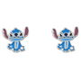 Pendientes Stitch Disney Bañados en Plata con Circonita Cúbica