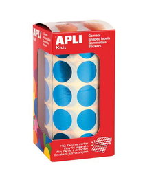APLI Gomets Metalizados Azul Círculo Ø 20 mm 1.770 uds. (59 hojas)