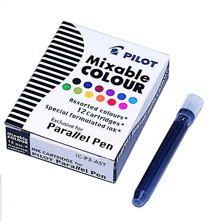 Pilot Cartuchos de Recambio para Parallel Pen Colores Surtidos (Caja de 12)