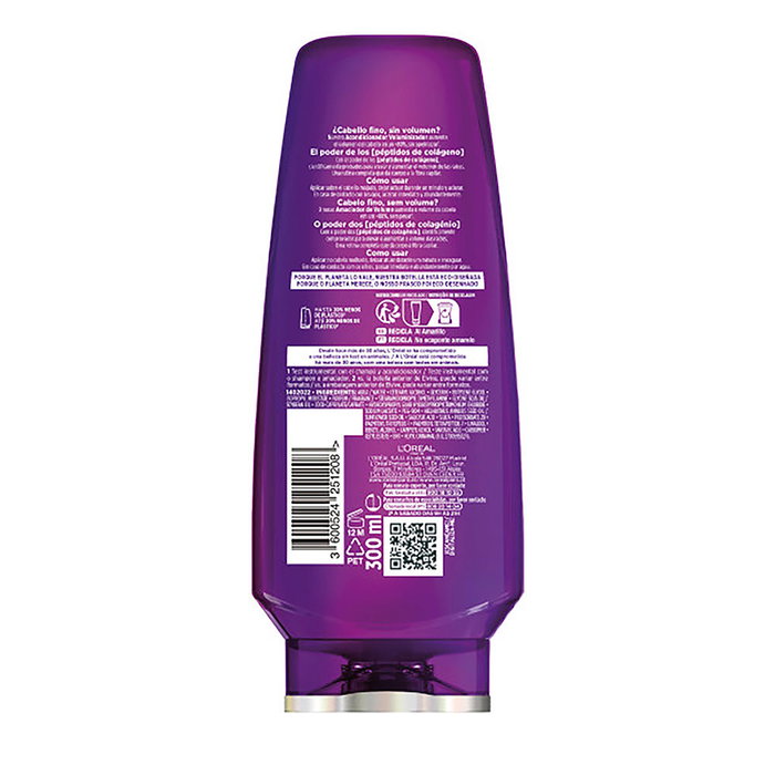 L'Oréal Paris ELVIVE COLLAGEN LIFTER acondicionador 300 ml (Reacondicionado) lifter L'Oréal Paris ELVIVE COLLAGEN LIFTER acondicionador 300 ml (Reacondicionado) lifter