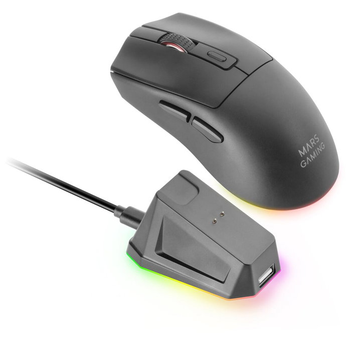 Mars Gaming MM-T3 Ratón Gaming Inalámbrico Negro