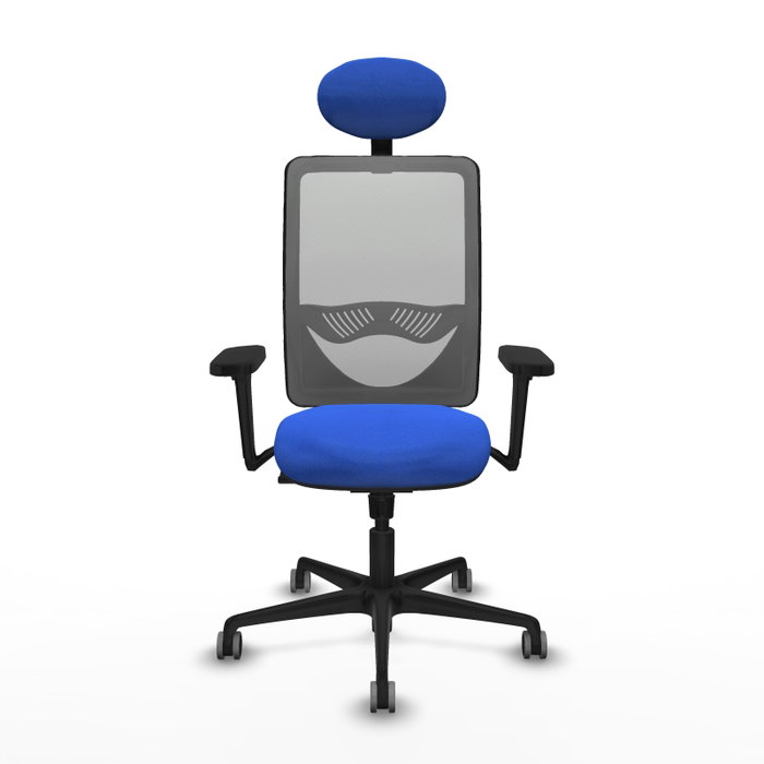 PIQUERAS Y CRESPO Silla de oficina Zulema con mecanismo Sincro, Azul y Gris PIQUERAS Y CRESPO Silla de oficina Zulema con mecanismo Sincro, Azul y Gris