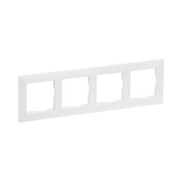 Legrand 765174 SEANO Placa ciega de 4 espacios en Blanco