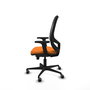 PIQUERAS Y CRESPO Silla de oficina Cilanco con mecanismo Sincro, Naranja y Negro