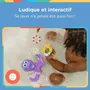 Nuby Pulpo Interactivo Flotante con Anillos de Baño Juguete de Baño Morado NUB0048526062577