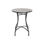 DKD Home Decor Mesa Terraza y Jardín Multicolor Negro Metal Cerámica 60x60x72 cm