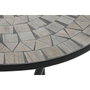 DKD Home Decor Mesa Terraza y Jardín Multicolor Negro Metal Cerámica 60x60x72 cm