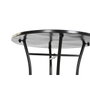 DKD Home Decor Mesa Terraza y Jardín Multicolor Negro Metal Cerámica 60x60x72 cm