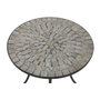 DKD Home Decor Mesa Terraza y Jardín Multicolor Negro Metal Cerámica 60x60x72 cm