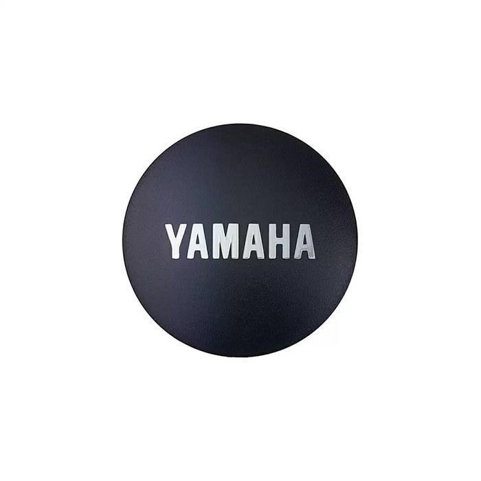 Yamaha Tapa Logo Motores PW Negro/Logo Plata Yamaha Tapa Logo Motores PW Negro/Logo Plata