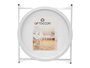 Giftdecor Mesa Redonda Plegable Blanca 46.8x50.2x46.8 cm (Set de 4)